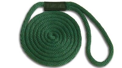 Solid Braid Nylon Dock Line 58 X 40 - Floats Fade Proof Usa Forest Green