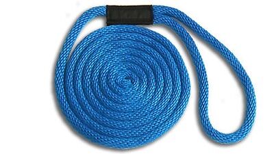Solid Braid Nylon Dock Line 58 X 40 Floats Non-fading Usa Made - Royal Blue